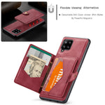 JEEHOOD til Samsung Galaxy A42 5G Cover J01 Retro Læder Telefon Bagside Cover med Aftagelig Magnetisk Kortlomme