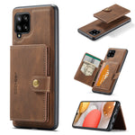 JEEHOOD til Samsung Galaxy A42 5G Cover J01 Retro Læder Telefon Bagside Cover med Aftagelig Magnetisk Kortlomme