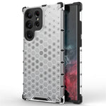Shockproof Case for Samsung Galaxy S23 Ultra Honeycomb Textured Phone Case TPU + PC Protective Cover