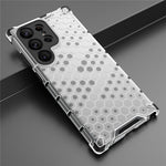 Shockproof Case for Samsung Galaxy S23 Ultra Honeycomb Textured Phone Case TPU + PC Protective Cover