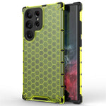 Shockproof Case for Samsung Galaxy S23 Ultra Honeycomb Textured Phone Case TPU + PC Protective Cover