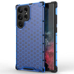 Shockproof Case for Samsung Galaxy S23 Ultra Honeycomb Textured Phone Case TPU + PC Protective Cover