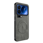 WANLONFENG For Xiaomi 17 Pro Max Magnetic Case  SD1 Series Nappa Texture PC TPU Phone Cover