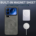 WANLONFENG For Xiaomi 17 Pro Max Magnetic Case  SD1 Series Nappa Texture PC TPU Phone Cover