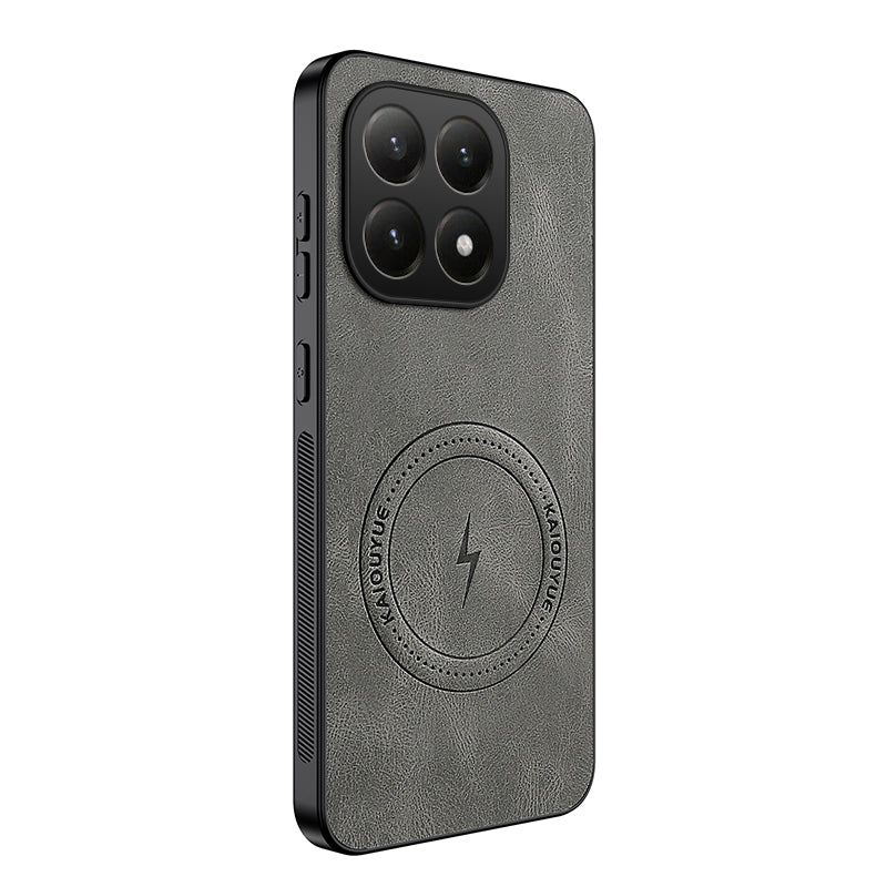 WANLONFENG Magnetiskt Skal För Xiaomi 15T SD1-serien Nappatextur PC TPU mobilskal
