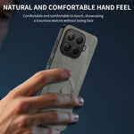 WANLONFENG For Xiaomi 15T Pro Magnetic Case  SD1 Series Nappa Texture PC TPU Phone Cover