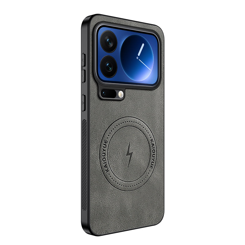WANLONFENG For Xiaomi 17 Pro Magnetic Case  SD1 Series Nappa Texture PC TPU Phone Cover