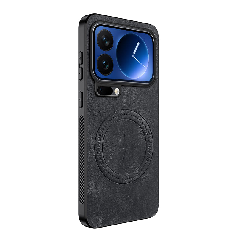 WANLONFENG For Xiaomi 17 Pro Magnetic Case  SD1 Series Nappa Texture PC TPU Phone Cover