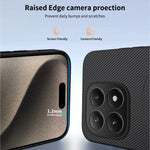 WANLONFENG For Xiaomi 15T Magnetic Case  TQ Series Carbon Fiber Texture PC TPU Phone Cover