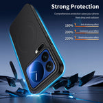 WANLONFENG For Xiaomi 17 Pro Max Magnetic Case  TQ Series Carbon Fiber Texture PC TPU Phone Cover
