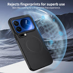 WANLONFENG For Xiaomi 17 Pro Max Magnetic Case  TQ Series Carbon Fiber Texture PC TPU Phone Cover