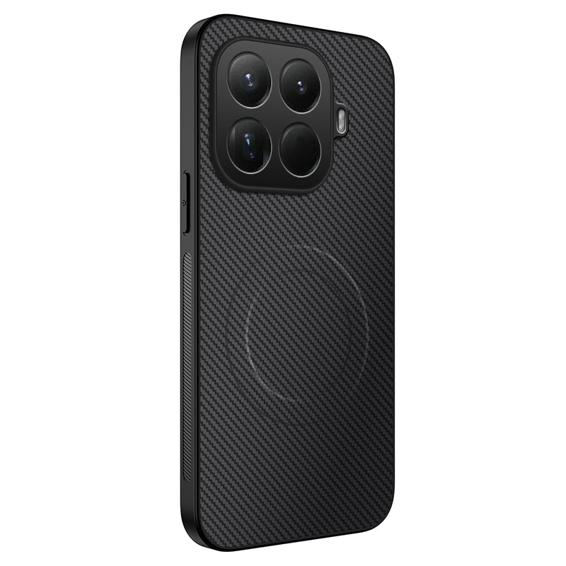 WANLONFENG For Xiaomi 15T Pro Magnetic Case  TQ Series Carbon Fiber Texture PC TPU Phone Cover