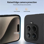WANLONFENG For Xiaomi 15T Pro Magnetic Case  TQ Series Carbon Fiber Texture PC TPU Phone Cover