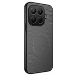 WANLONFENG For Xiaomi 15T Pro Magnetic Case  TQ Series Carbon Fiber Texture PC TPU Phone Cover