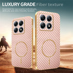 For Xiaomi 15T Phone Case Carbon Fiber Textured Electroplated TPU Back Cover