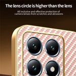 For Xiaomi 15T Phone Case Carbon Fiber Textured Electroplated TPU Back Cover