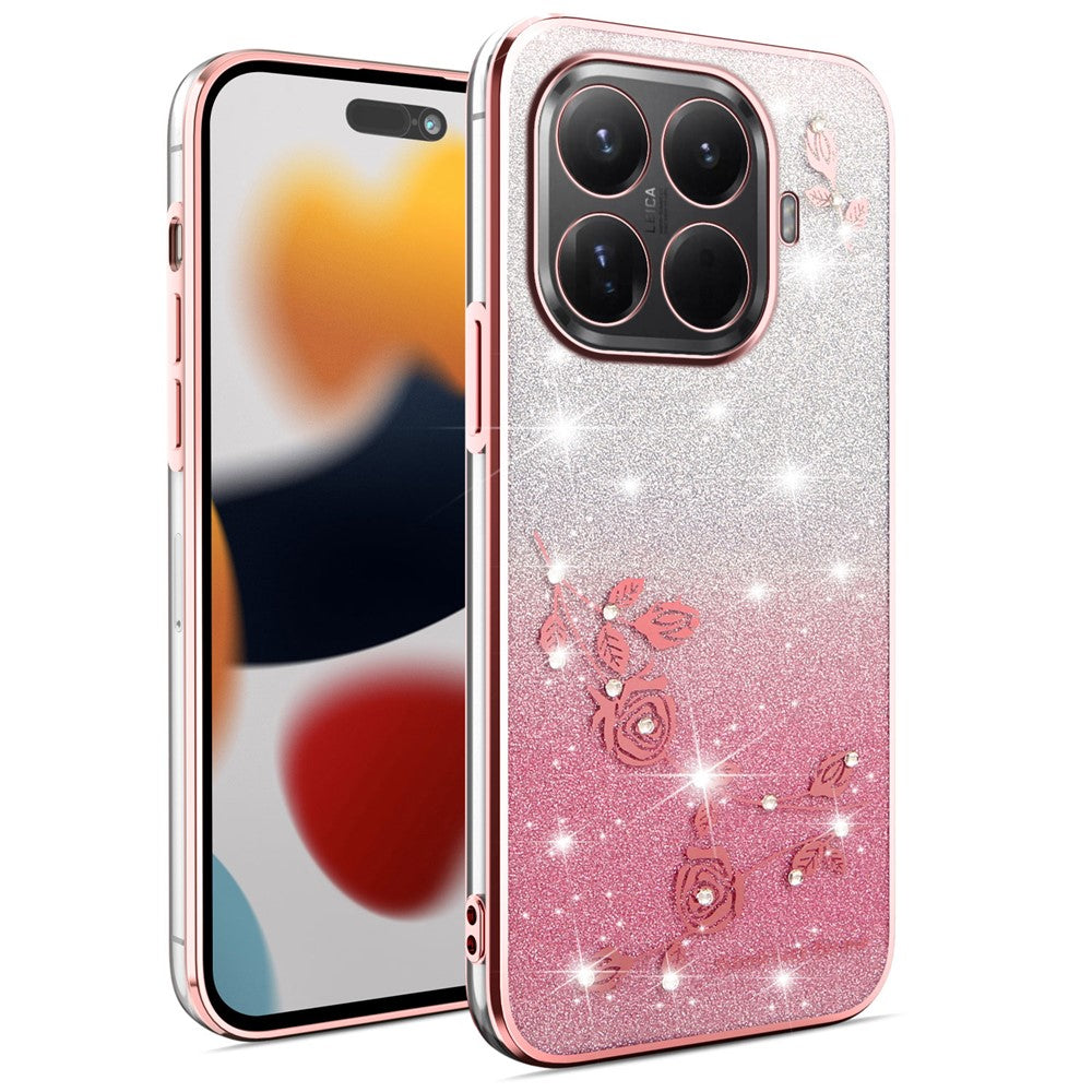 KADEM For Xiaomi 15T Pro (Global) Case Flower TPU Flexible Gradient Phone Cover