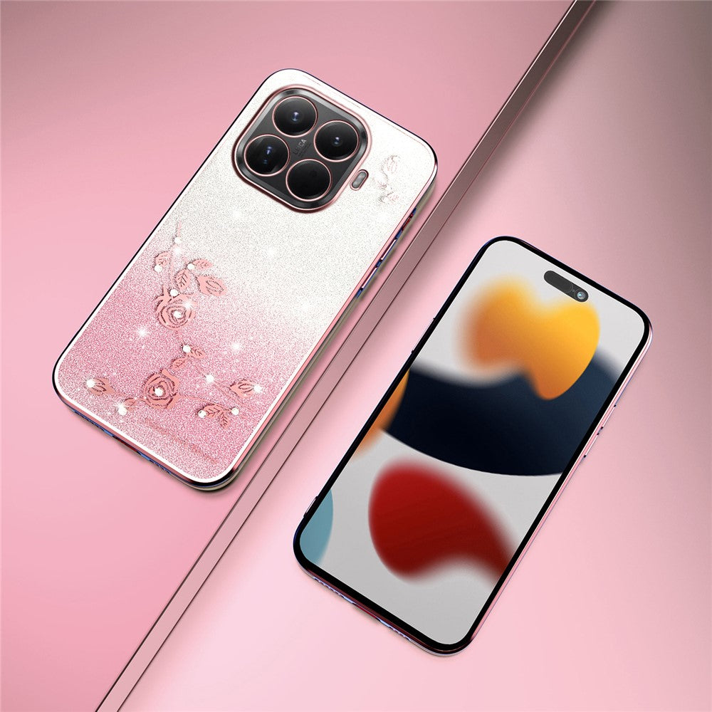 KADEM For Xiaomi 15T Pro (Global) Case Flower TPU Flexible Gradient Phone Cover