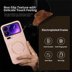 For Xiaomi 17 Pro Max Phone Case Carbon Fiber Textured Electroplated TPU Back Cover