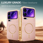 For Xiaomi 17 Pro Phone Case Carbon Fiber Textured Electroplated TPU Back Cover