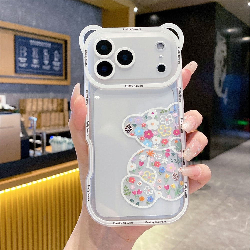 iPhone 18 Pro / 17 Pro Skal med Axelrem Blom Björn - Modell A