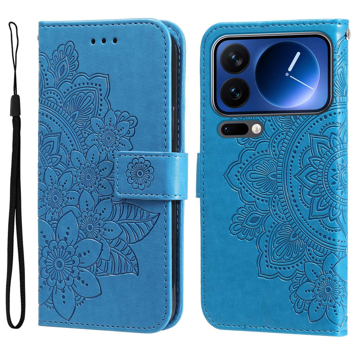 For Xiaomi 17 Pro Case Floral Pattern PU Leather Wallet Stand Phone Cover
