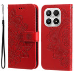 For Xiaomi 17 Case Floral Pattern PU Leather Wallet Stand Phone Cover