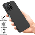 For Honor 400 Smart 5G / Honor X7d 4G / Honor X7d 5G / Honor 400 Smart 4G Liquid Silicone Case Phone Back Cover with Hand Strap