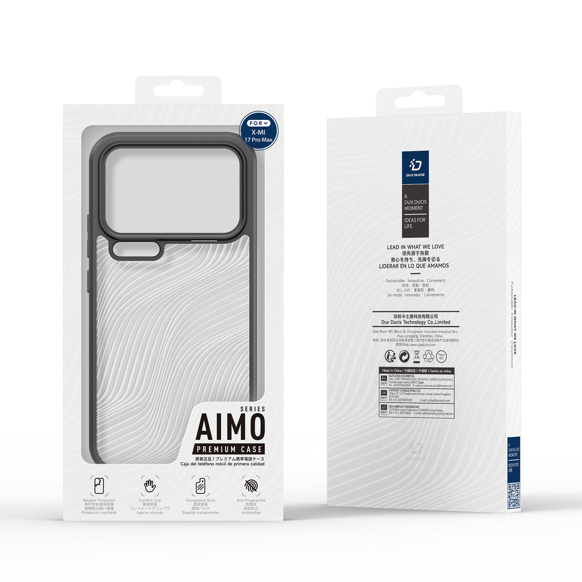 DUX DUCIS För Xiaomi 17 Pro Max Skal Aimo Series TPU+PC Matt Stoppsäkert mobilskal (REACH-certifiering)