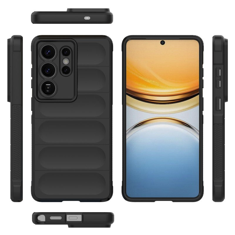WANLONFENG För Samsung Galaxy S26 Ultra TPU-skal HD-serien Halkfritt mobilskydd med härdat glas