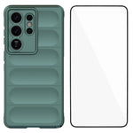 WANLONFENG För Samsung Galaxy S26 Ultra TPU-skal HD-serien Halkfritt mobilskydd med härdat glas
