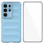 WANLONFENG För Samsung Galaxy S26 Ultra TPU-skal HD-serien Halkfritt mobilskydd med härdat glas