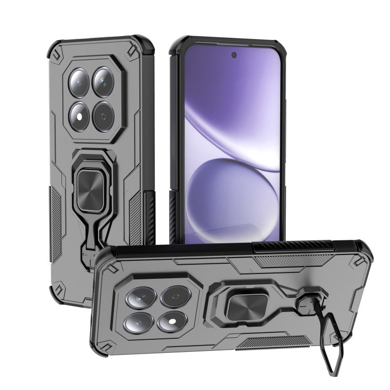 WANLONFENG For Xiaomi Redmi Note 15 Pro 5G (Global) Phone Case  PC TPU Back Cover Kickstand with Tempered Glass