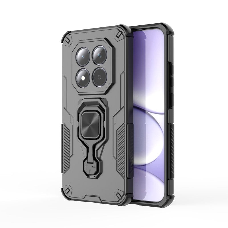 WANLONFENG For Xiaomi Redmi Note 15 Pro 5G (Global) Phone Case  PC TPU Back Cover Kickstand with Tempered Glass