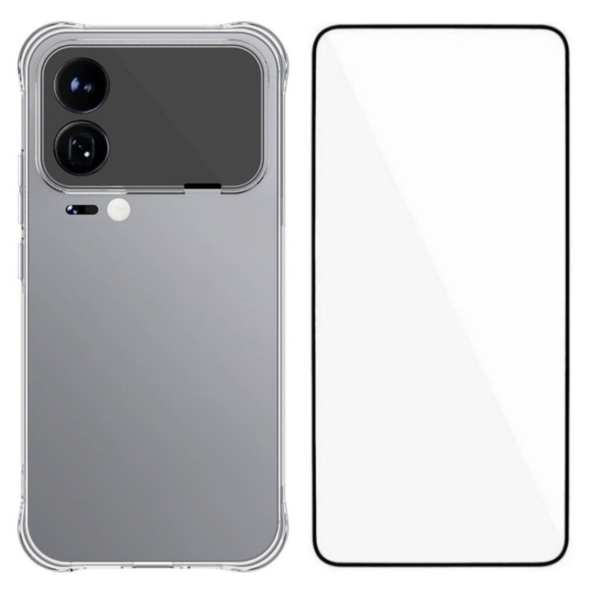 WANLONFENG For Xiaomi 17 Pro Max Case  WL Series 2.0mm TPU Phone Cover with Tempered Glass Film