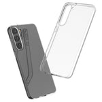 Ridsefast, klart HD-mobilskal til Samsung Galaxy S23+ i blød TPU, ultratyndt mobilskal