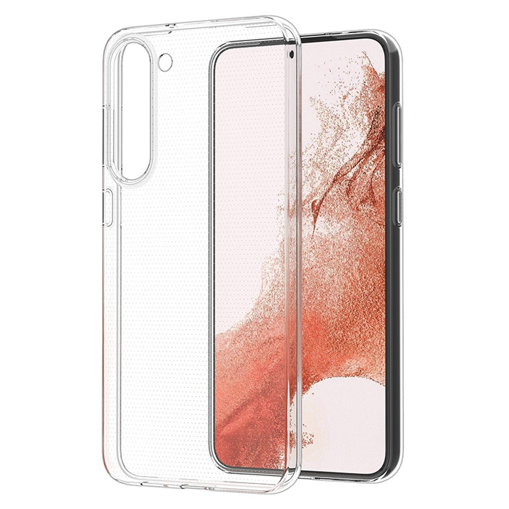 Ridsefast, klart HD-mobilskal til Samsung Galaxy S23+ i blød TPU, ultratyndt mobilskal