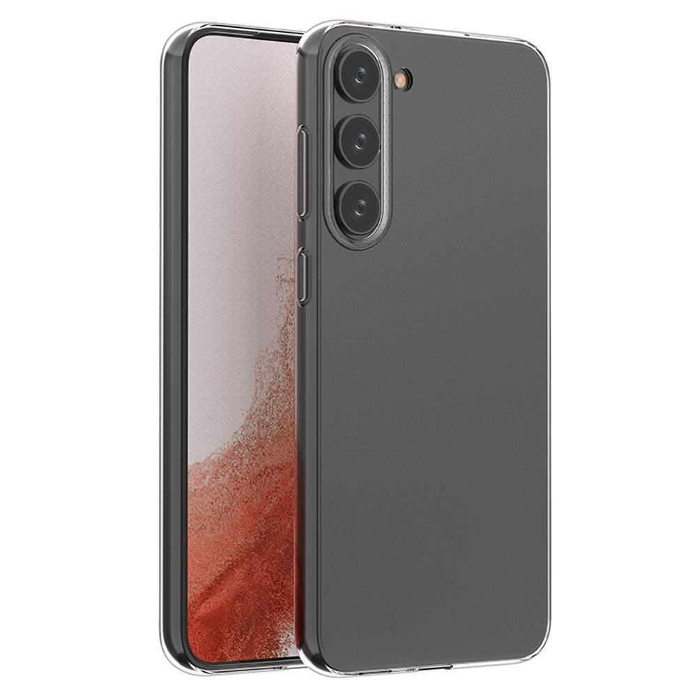 Ridsefast, klart HD-mobilskal til Samsung Galaxy S23+ i blød TPU, ultratyndt mobilskal
