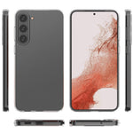 Ridsefast, klart HD-mobilskal til Samsung Galaxy S23+ i blød TPU, ultratyndt mobilskal