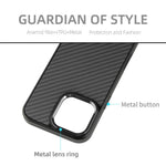 For iPhone 13 Pro Case Compatible with MagSafe Aramid Fiber TPU Phone Cover with Metal Lens Frame