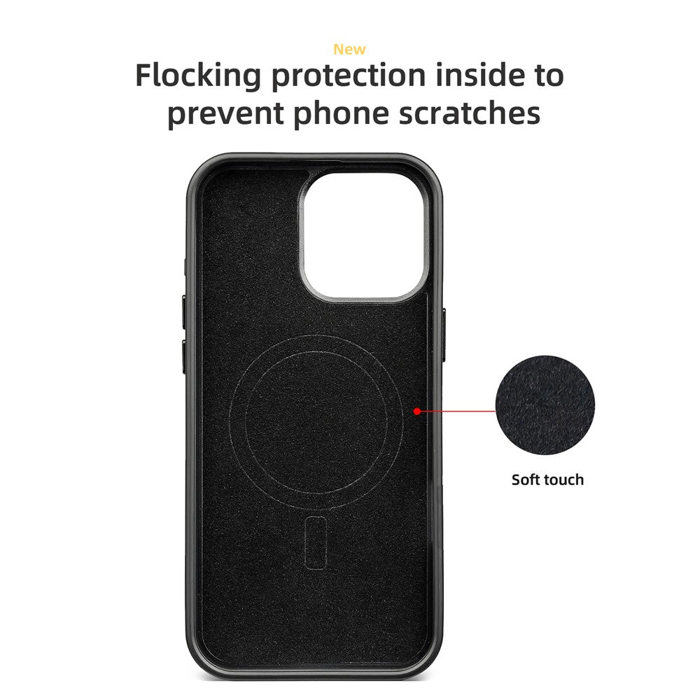 For iPhone 13 Pro Case Compatible with MagSafe Aramid Fiber TPU Phone Cover with Metal Lens Frame