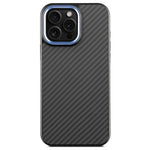 For iPhone 13 Pro Case Compatible with MagSafe Aramid Fiber TPU Phone Cover with Metal Lens Frame