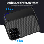 For iPhone 12  /  12 Pro Case Compatible with MagSafe Aramid Fiber TPU Phone Cover with Metal Lens Frame