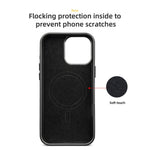 For iPhone 12  /  12 Pro Case Compatible with MagSafe Aramid Fiber TPU Phone Cover with Metal Lens Frame