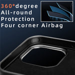 For iPhone 12  /  12 Pro Case Compatible with MagSafe Aramid Fiber TPU Phone Cover with Metal Lens Frame