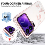 KADEM For Xiaomi 17 Pro Case Flower Rhinestone Decor TPU Phone Cover
