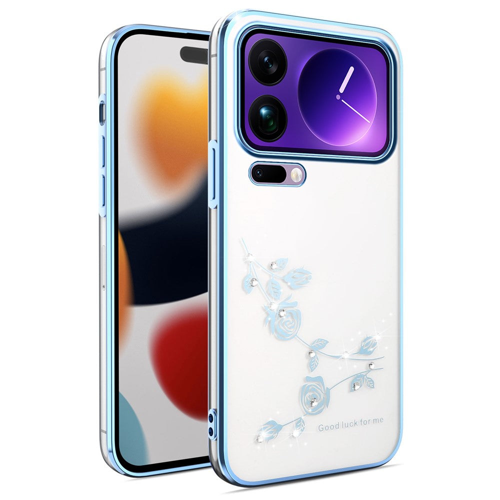 KADEM For Xiaomi 17 Pro Case Flower Rhinestone Decor TPU Phone Cover