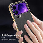 KADEM For Xiaomi 17 Pro Case Electroplating Silk Texture PU + TPU Phone Back Cover