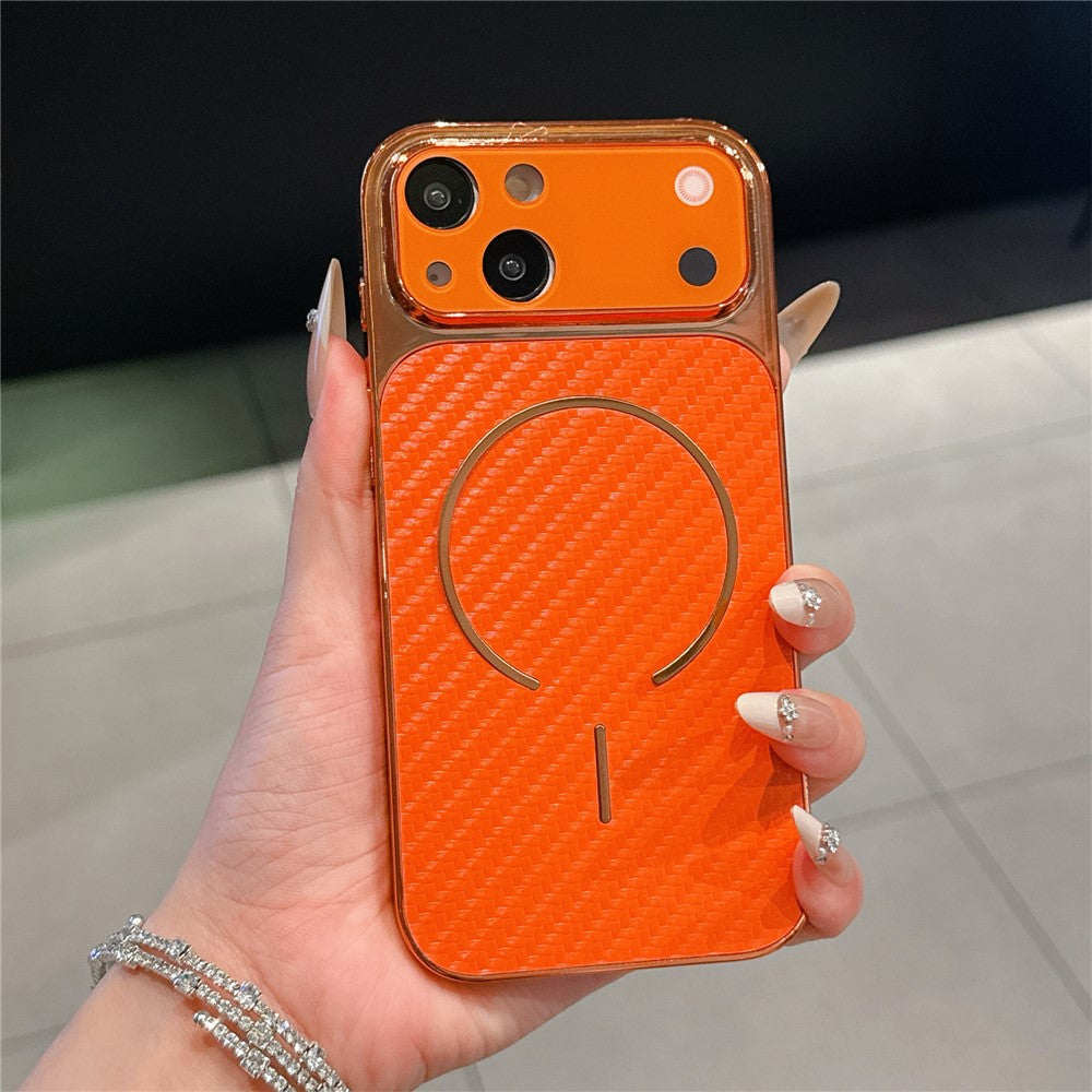 For iPhone 15 Plus galvaniseret telefoncover, overfør til 17 Pro stødsikkert TPU PU bagcover