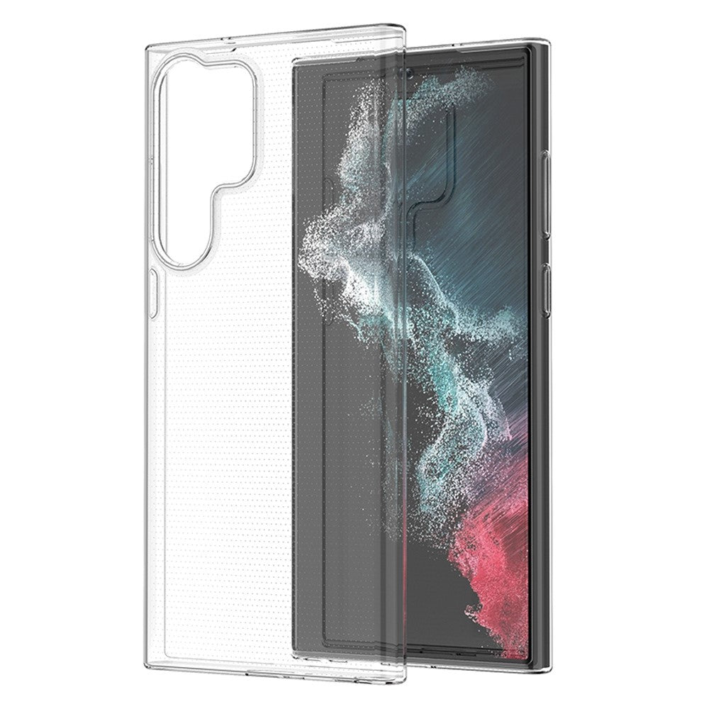For Samsung Galaxy S23 Ultra Transparent Soft TPU Phone Case Ultra Thin Anti-Scratch Anti-Drop Back Cover